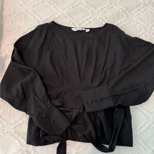 & Other Stories Pleated Boatneck Blouse